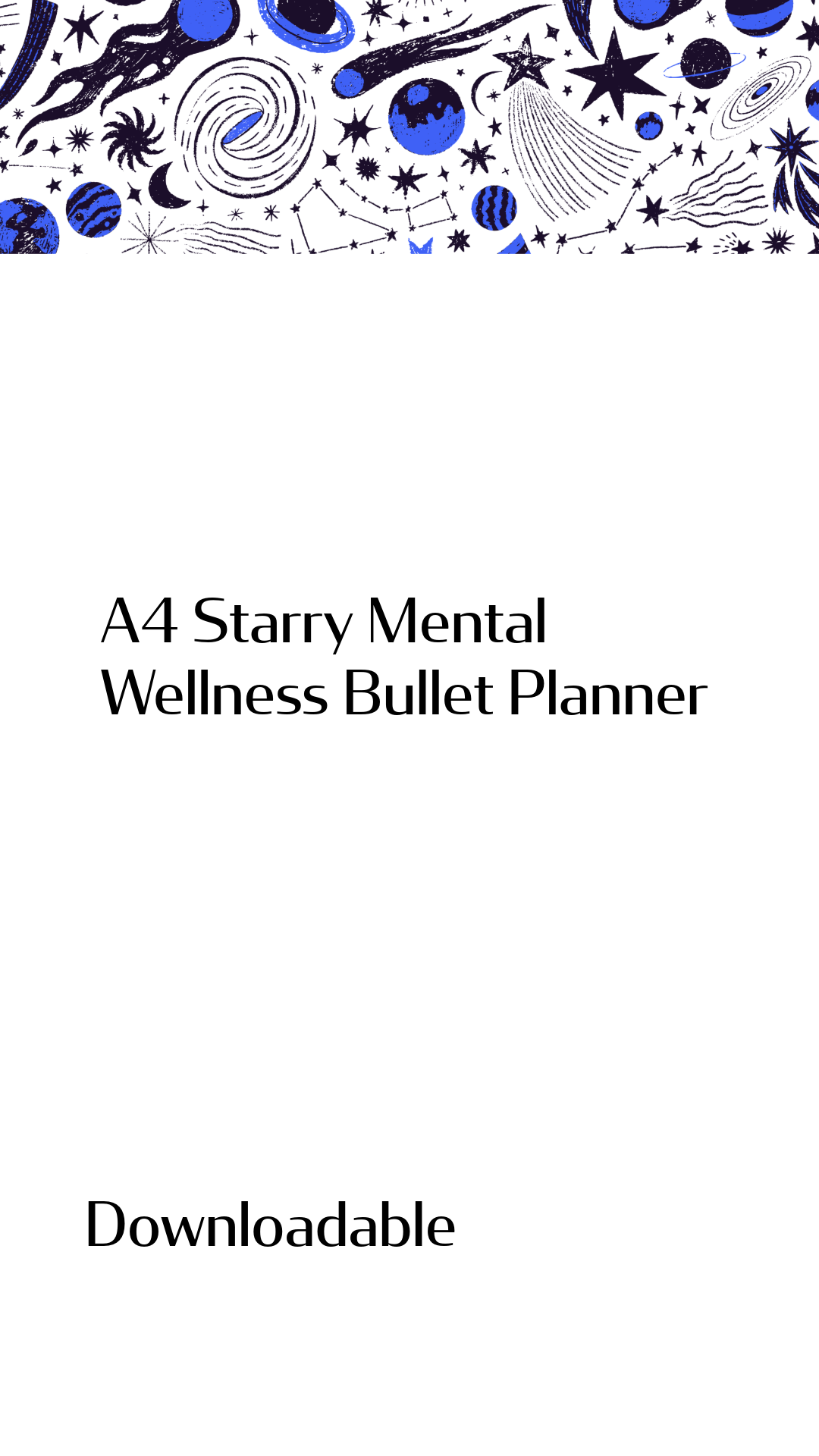 Starry Mental Wellness Journal